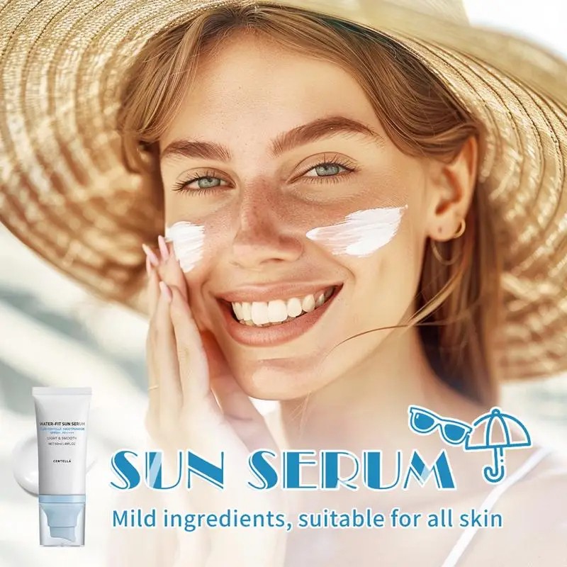 Sunscreen SPF 50 with Centella Asiatica  Non-Sticky Refreshing Sunscreen Essence for Dry