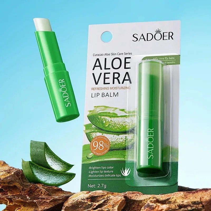 Lip Aloe Balm Nourishing, Hydrating, and Moisturizing Lip Care for Preventing Cracking and Repairing Dry Lips