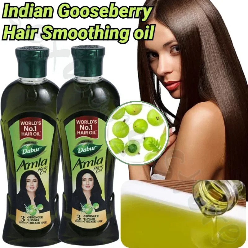 Dabur Amla Hair Oil Nourishing Indian Gooseberry Oil for Black, Smooth, and Healthy Hair, 180ml