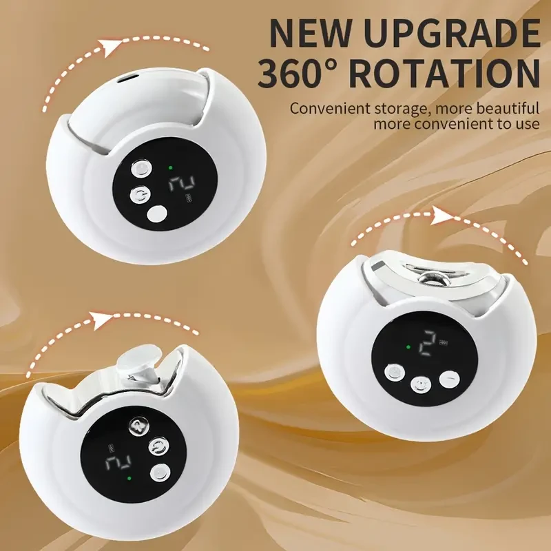 Nail Clipper & Polisher with LED Light - Lithium-Ion Battery for Home Use