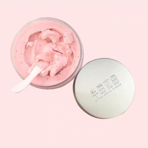 Half acre of flower field nicotinamide ice cream scrub