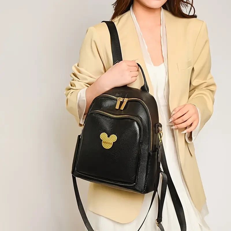 Sequin Embellished Adjustable PU Backpack for Women