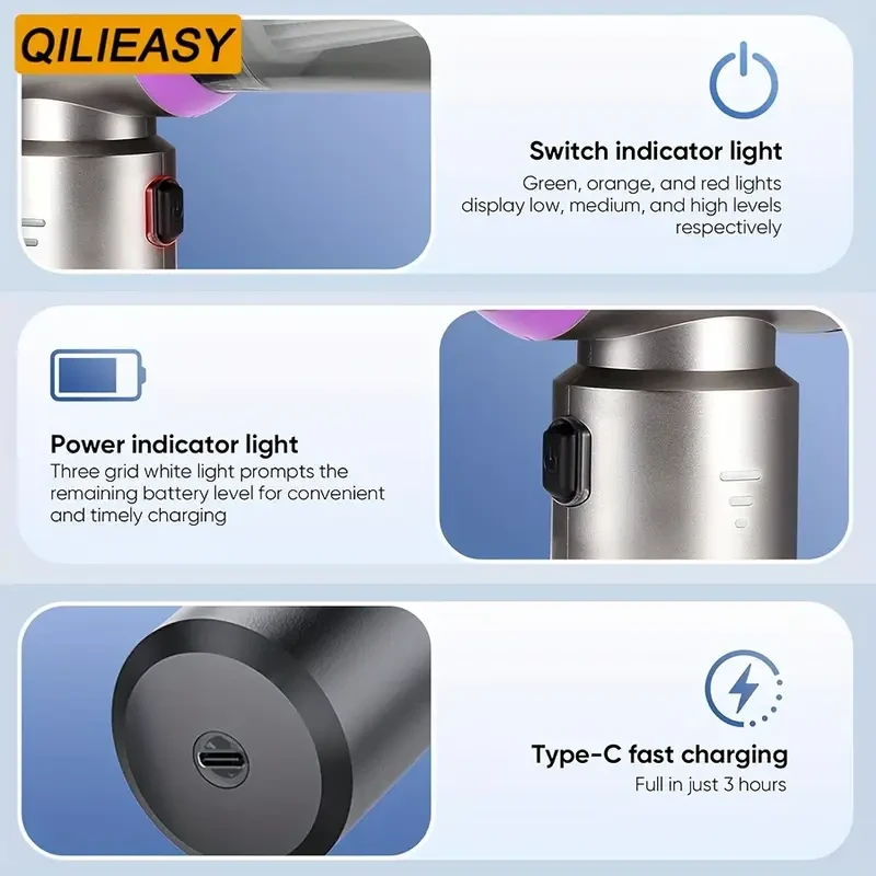 QILIEASY 4-in-1 Cordless Handheld Vacuum Cleaner