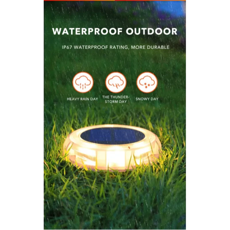 8Led Solar LED Light Outdoor Lawn Lamp Garden Light Courtyard Garden Decoration Solar Sensor Step Street Light For Porch Patio