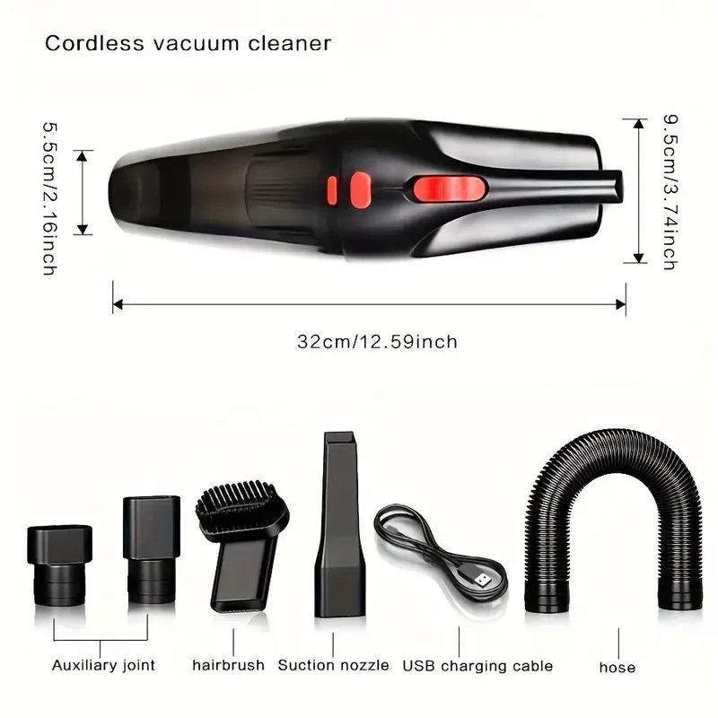 1pc CascadeVac Cordless Handheld Vacuum Cleaner