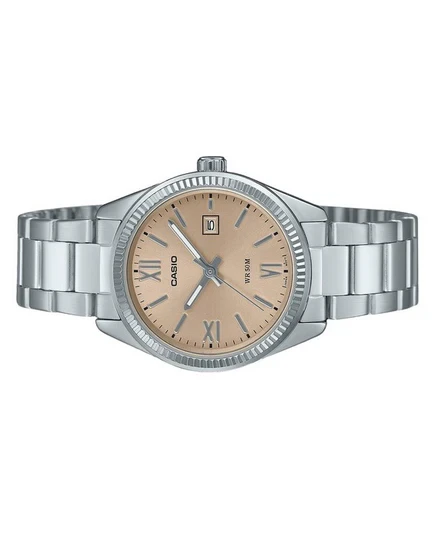 Casio Standard Analog Stainless Steel Peach Dial Quartz LTP-1302DD-4A2V Women's Watch