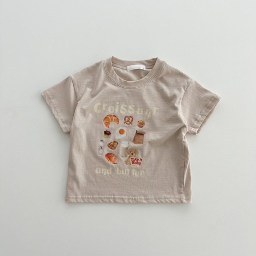 Children's Clothing Short Sleeve Personalized Cartoon Strawberry Food Pattern 100 Cotton Coat