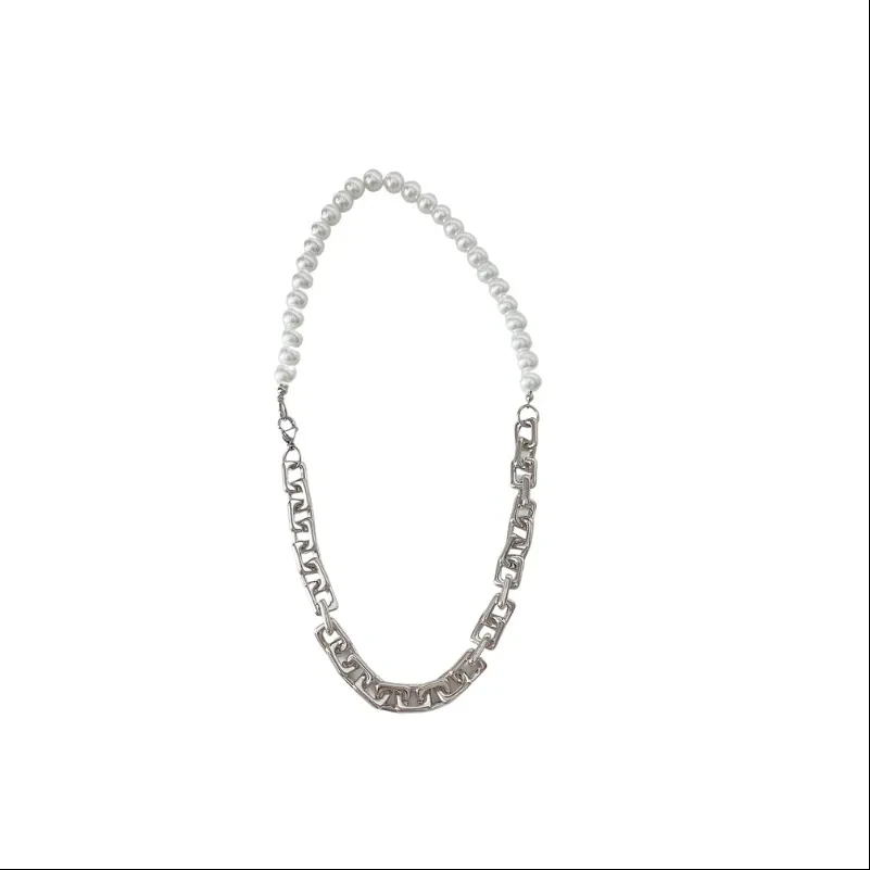 Pearl Titanium Steel Chain All-match Necklace