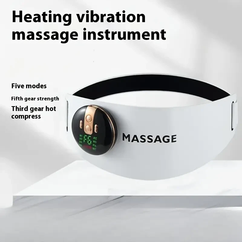 1pc Thermoplastic Elastomer Massage Belt with Heat and Vibration