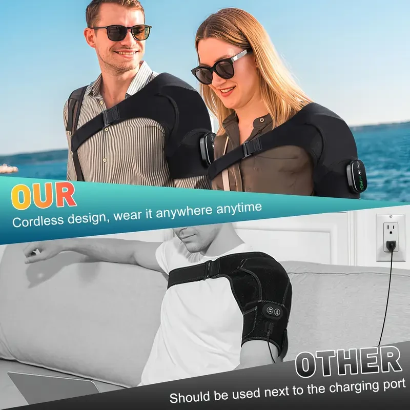 One Shoulder Heating Pad Massager