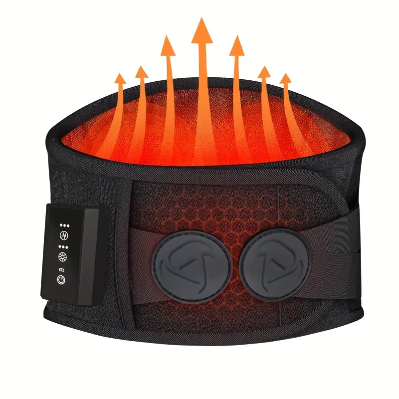 AISZG Heated Massage Waist Belt with Dual Motors