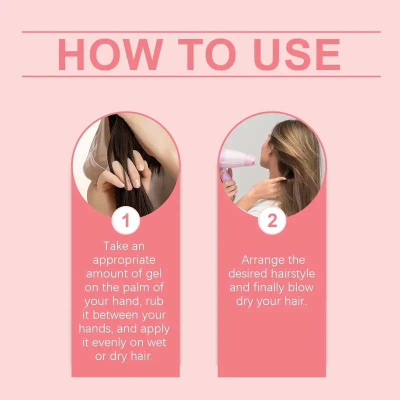 Hoegoa Strawberry Curly Hair Styling Gel