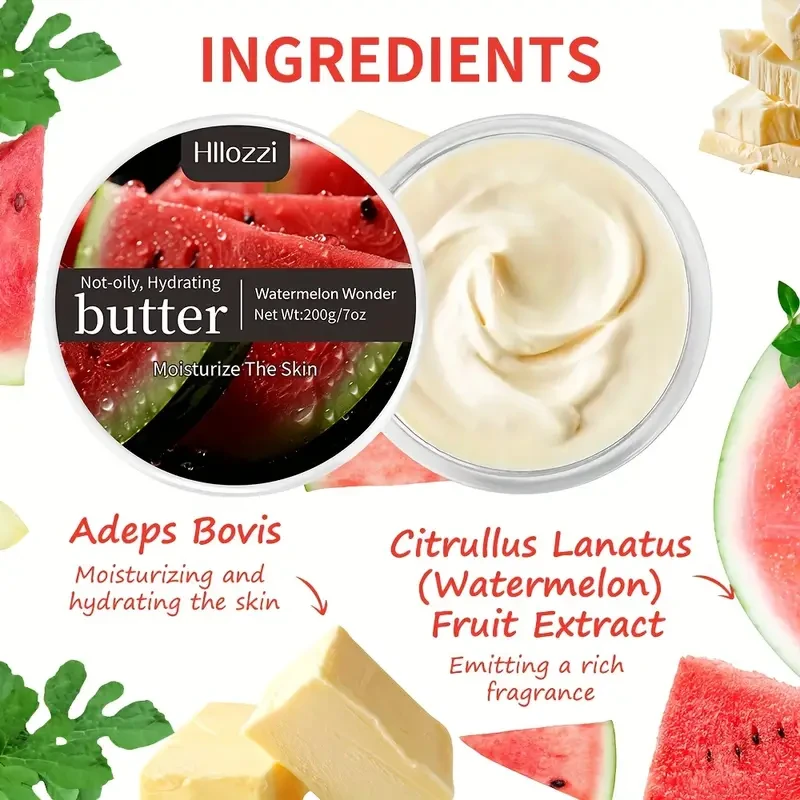 Hllozzi 200g/7oz Watermelon Body Lotion with Scoop