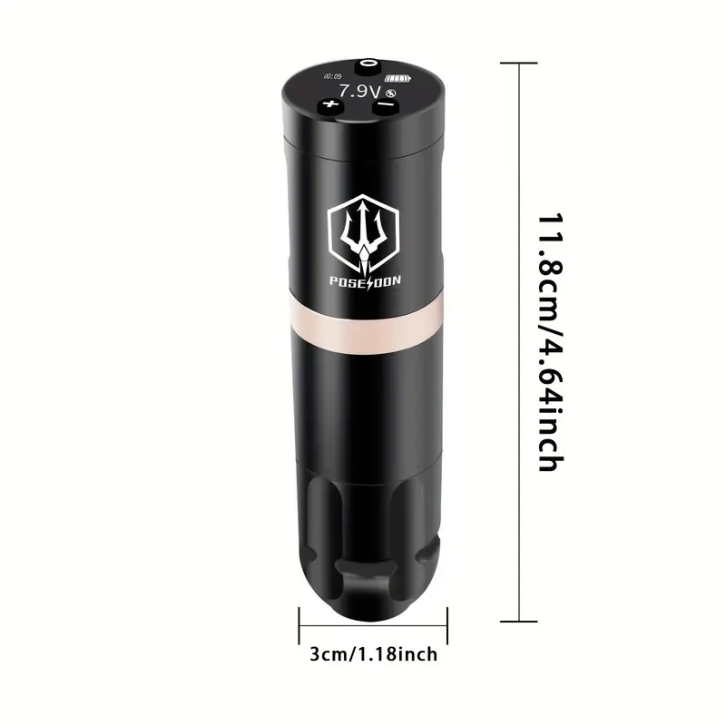POSEIDON Rotary Wireless Tattoo Pen Kit with USB Power Supply