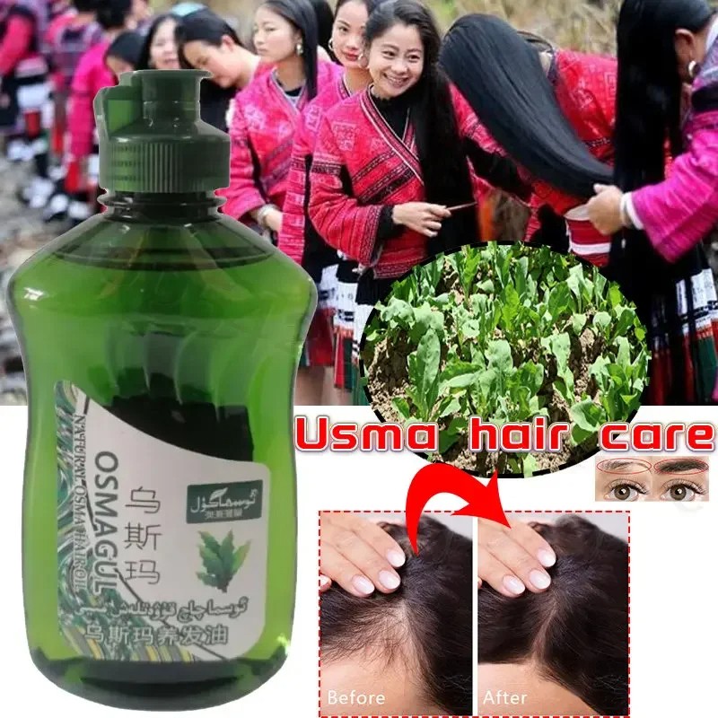 Usma Grass Extract Oil 200ML  Natural Hair Growth and Follicle Repair Oil
