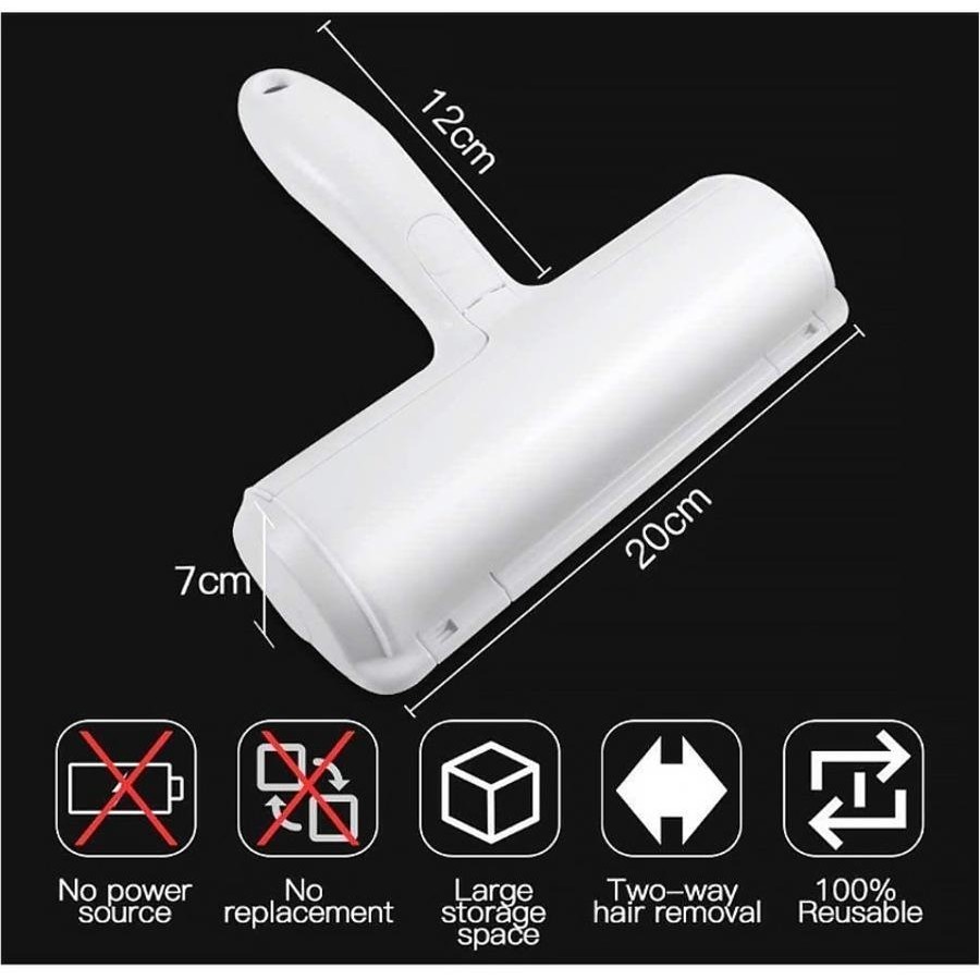 Catzon Pet Hair Remover Roller Dog & Cat Fur Remover with Self-Cleaning Base Hair Removal Tool