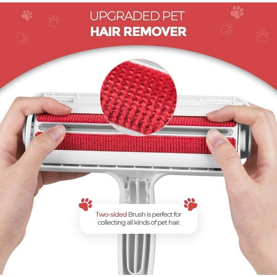 Catzon Pet Hair Remover Roller Dog & Cat Fur Remover with Self-Cleaning Base Hair Removal Tool