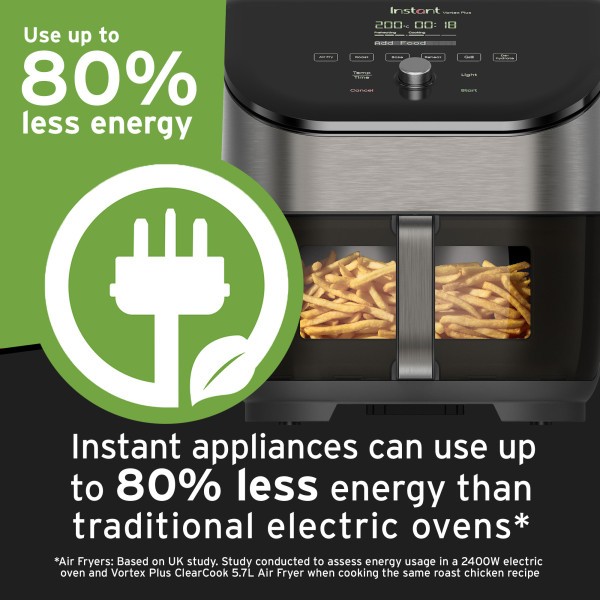 Vortex Plus Air Fryer with ClearCook 5.7l - Instant Pot