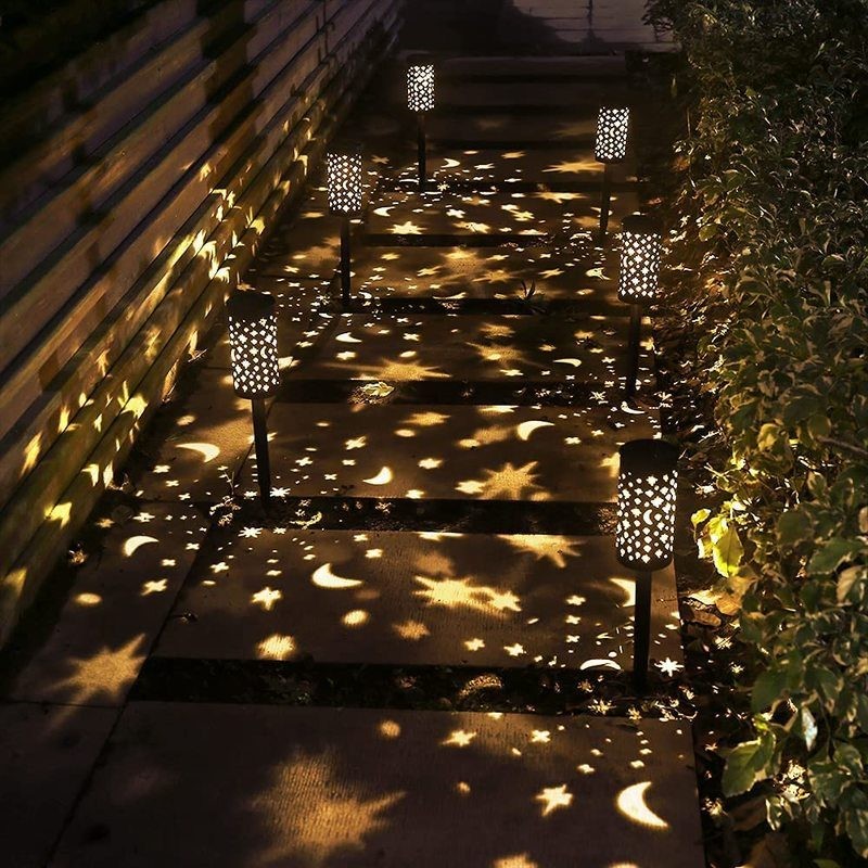 6 pcs Garden Solar Light Outdoor Lantern Lights