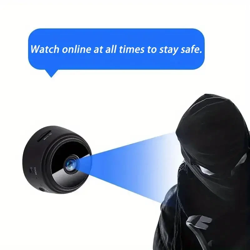 Wireless Smart Security Camera - 2.4GHz WiFi, Indoor/Outdoor, Remote App Access