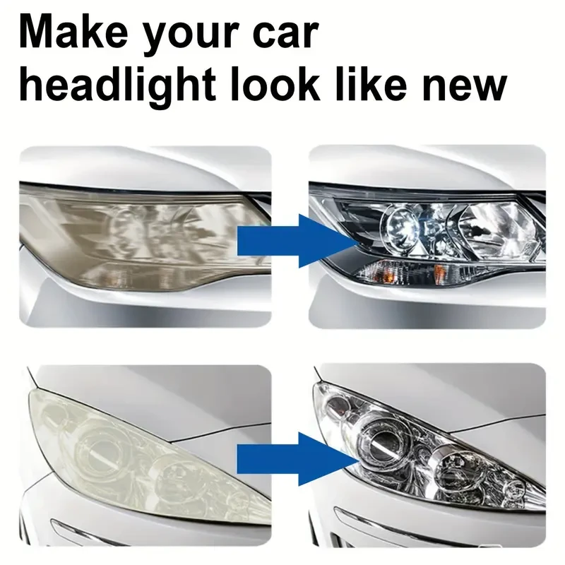 Ultimate Car Headlight Restoration Kit - Crystal Clear Coating & Polishing Solution