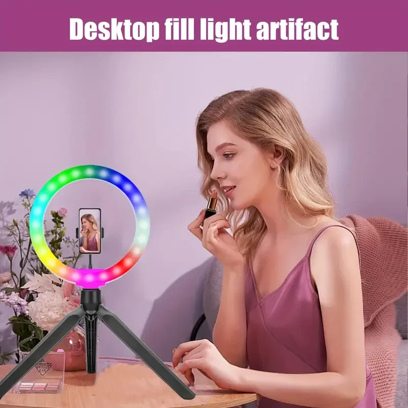 ZOMEI 10-Inch Adjustable Color Ring Light