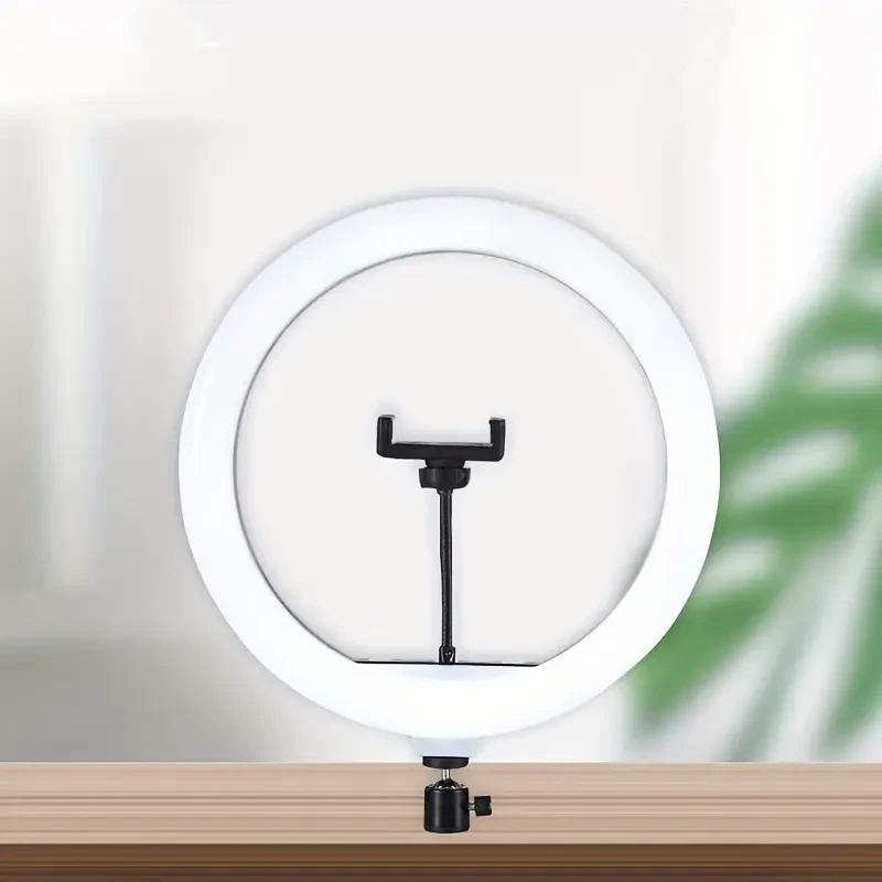 LAQIUIUE Ring Light with Stand and Phone Holder