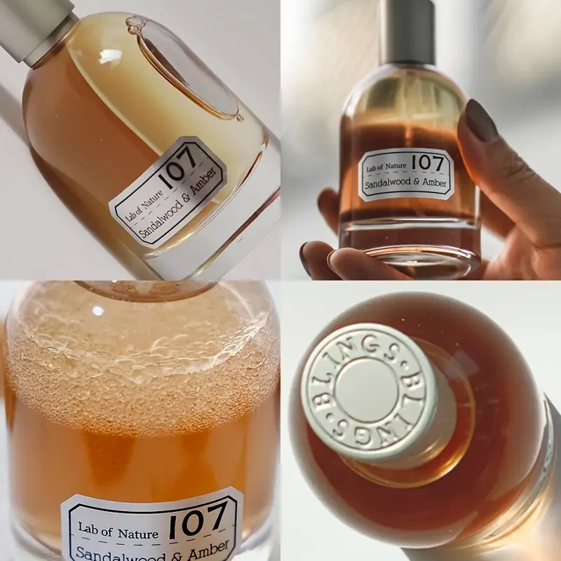 blings Lab of Nature 107 Sandalwood & Amber Niche Salon Fragrance Woody Unisex Fragrance Perfume