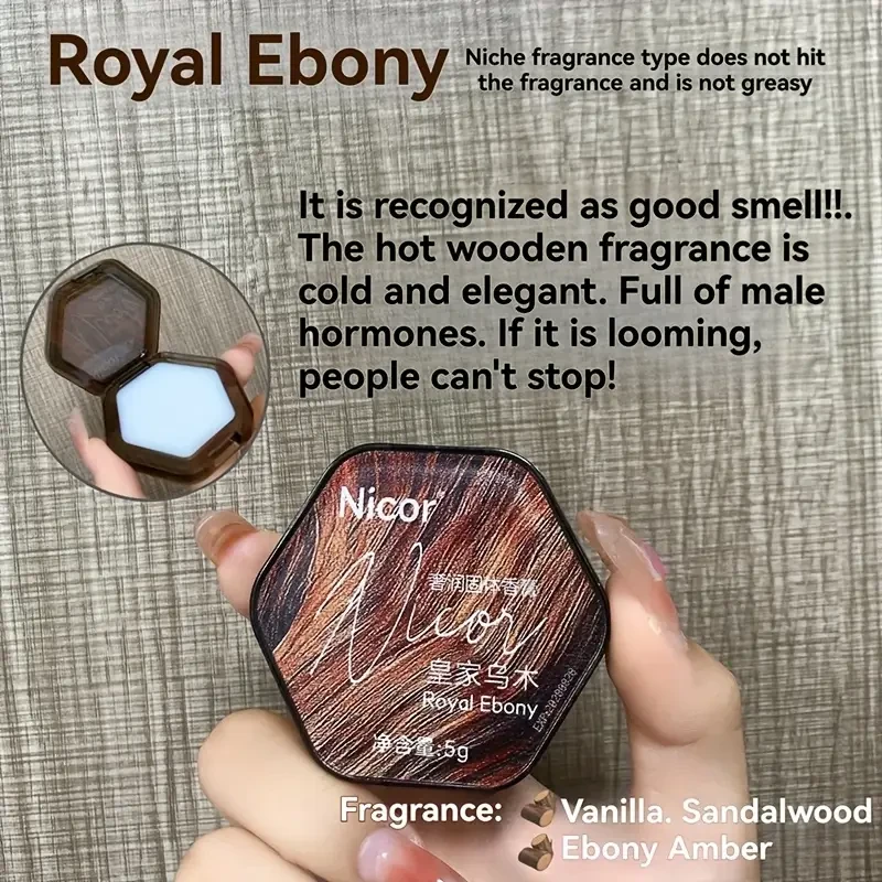 NICOR Solid Perfume Stick - Royal Ebony