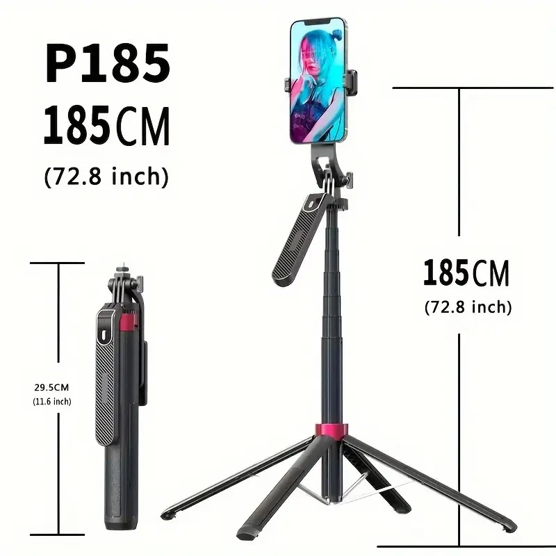 1pc HKXYK 72" All-in-One Extendable Selfie Stick Tripod