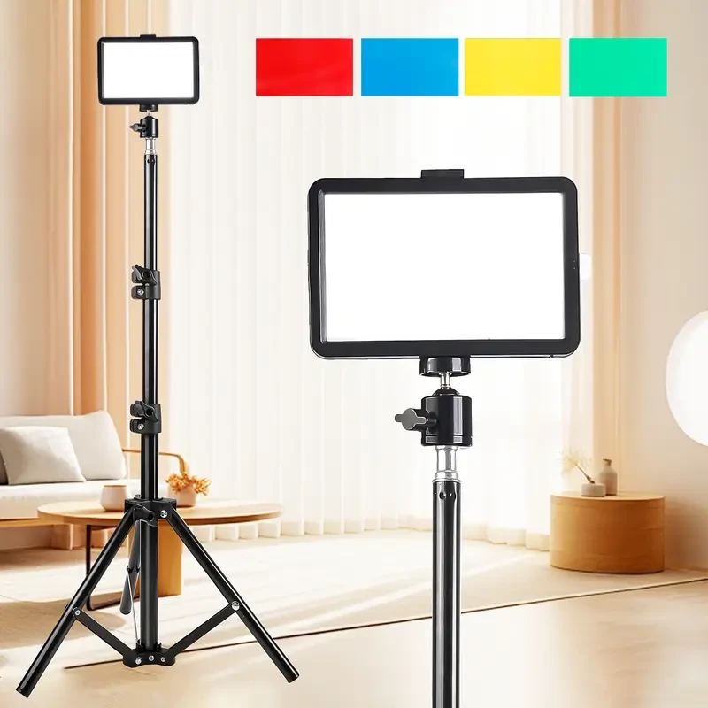 CRI 97 Dimmable LED Selfie Light with Adjustable Stand