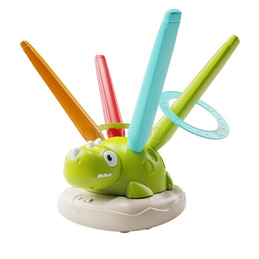 Multifunctional Three-in-one Dinosaur Exercise Machine Children's Ring Throwing Skipping Rope Skyrocket Indoor Outdoor Training Sports