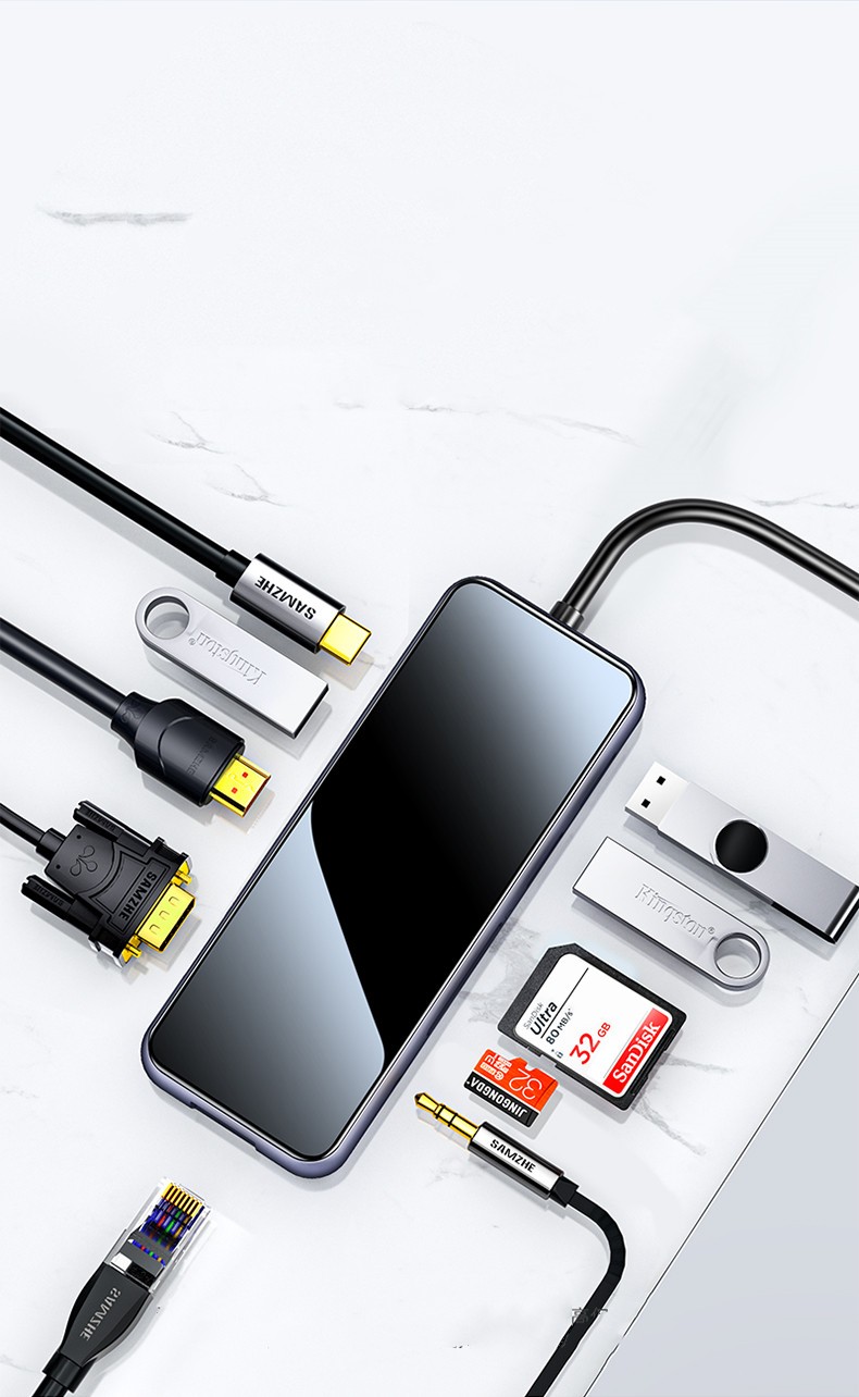 Multi-interface Typec Expansion Dock Converter Adapter