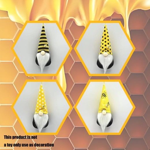 Bee Festival Cute Doll Rudolf Faceless Plush Doll Pendant