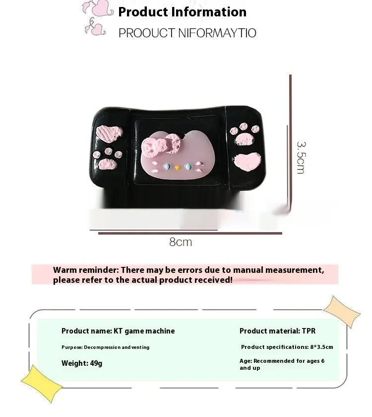 Funny Soft Sticky Game Machine Squeezing Toy Toy Pendant