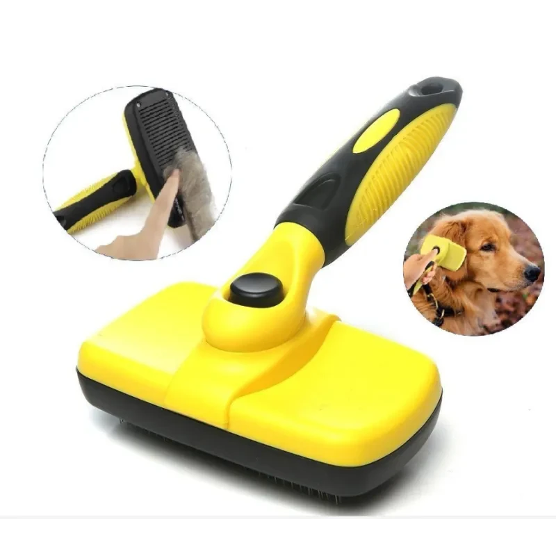 SELF CLEANING SLICKER BRUSH FOR PET
