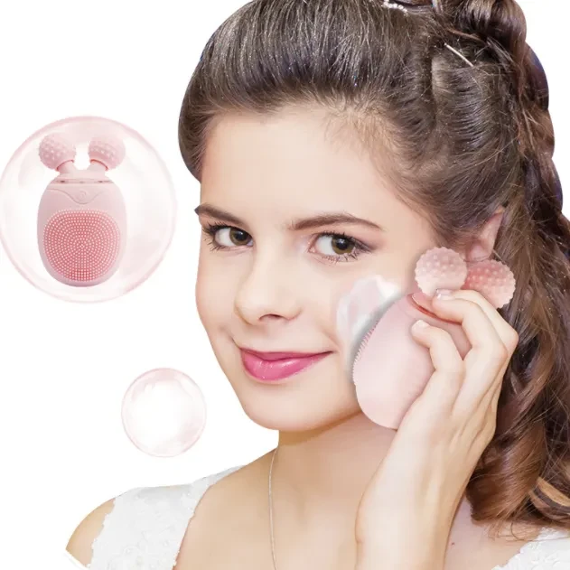 Electric Massage Rechargeable Beauty Apparatus Silicone Waterproof Cross-border Cleansing Apparatus