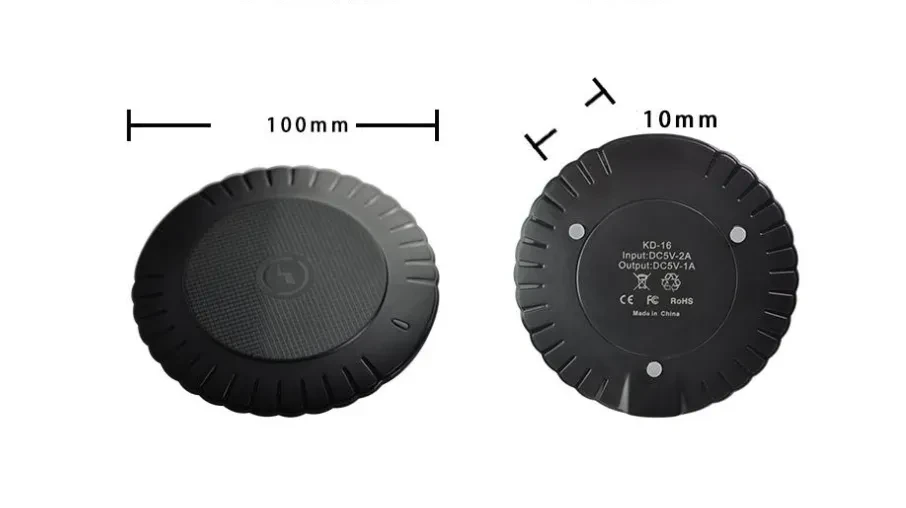 New Wireless Charger Scallop ABS Plastic Shell Wireless Charging
