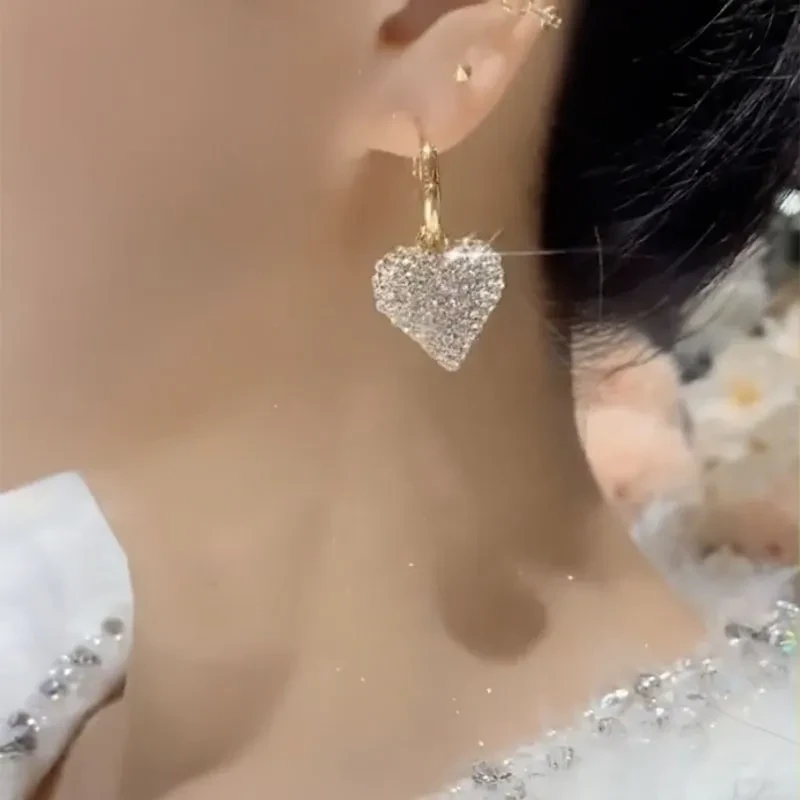 Simple Fashion Cross High-grade Diamond Earrings