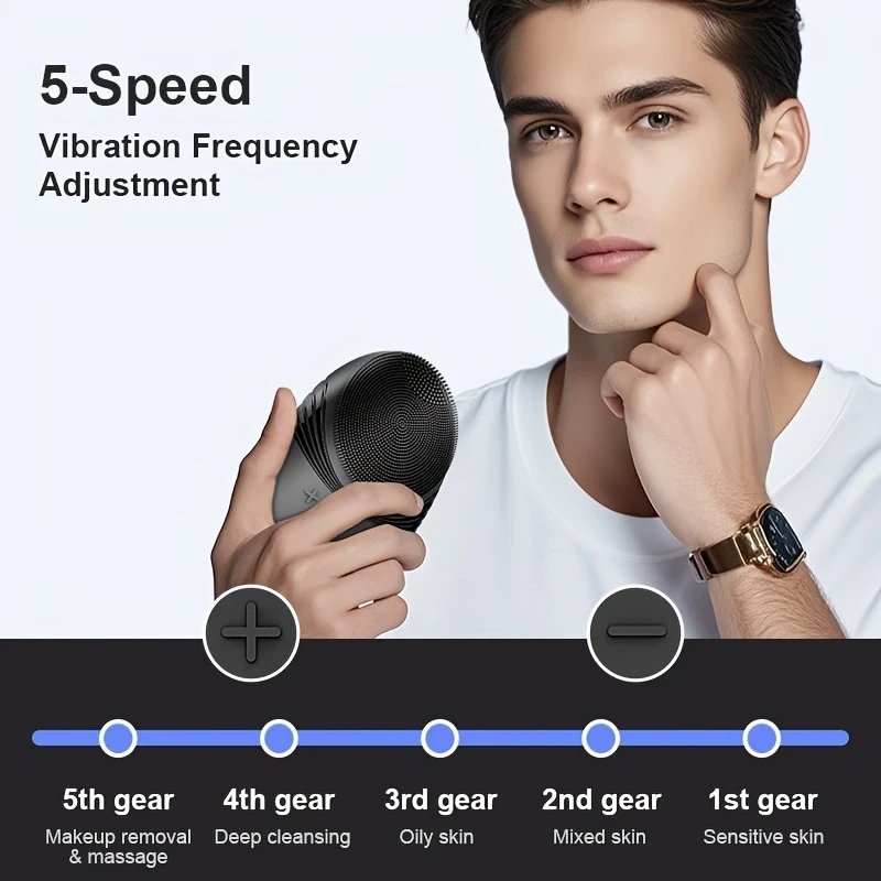 Electric Silicone - Facial Cleansing Brush