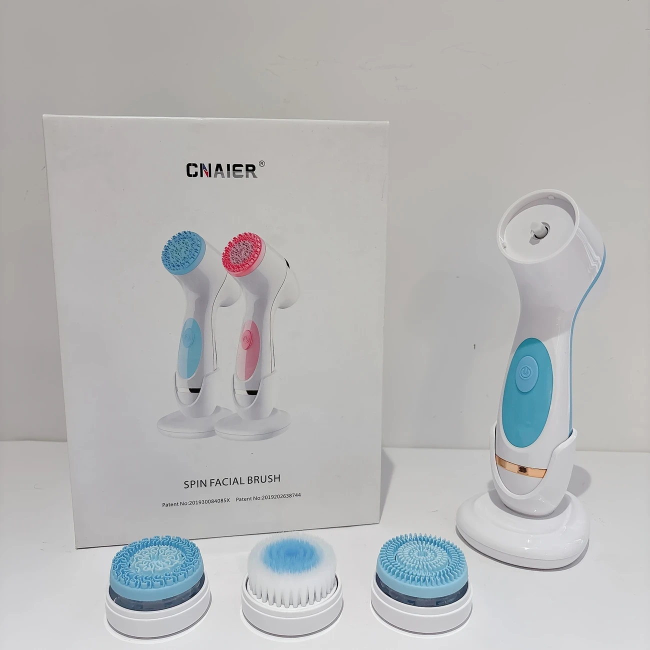 3 In 1 Sonic Face Spin Brush Set