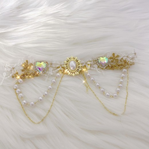 Lace Colorful Love Neck Band Women