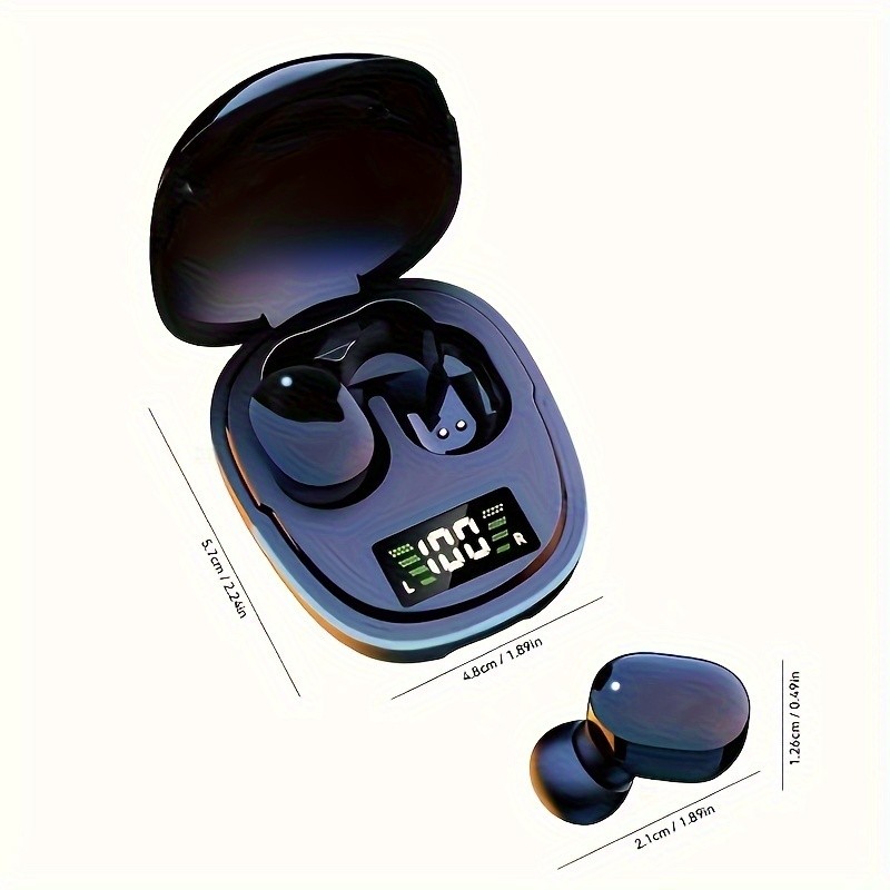 2024 New Wireless Earphones Headphones with LED Display Touch In-Ear TWS Wireless Earbuds, Sports Music Game Headset for iOS/Android