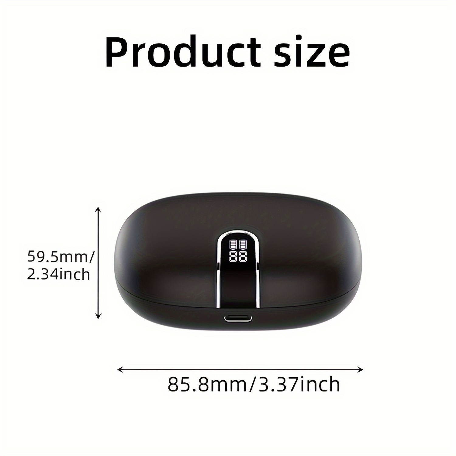 Wireless Headphones, Earbuds Wireless Running with ENC Noise Cancelling Mic, Bluetooth 5.3 Earphones, 3D Deep Bass Over-Ear Sports Earbuds with Earhooks for iOS/Android