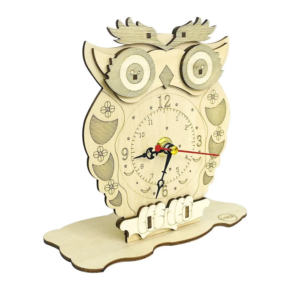 Children's Educational Science Toy Owl Clock