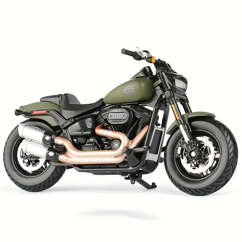 1:18 Scale Maisto 2022 Fat Bob 114 Alloy Sports Motorcycle Model Die Cast Street Racing Motorcycle