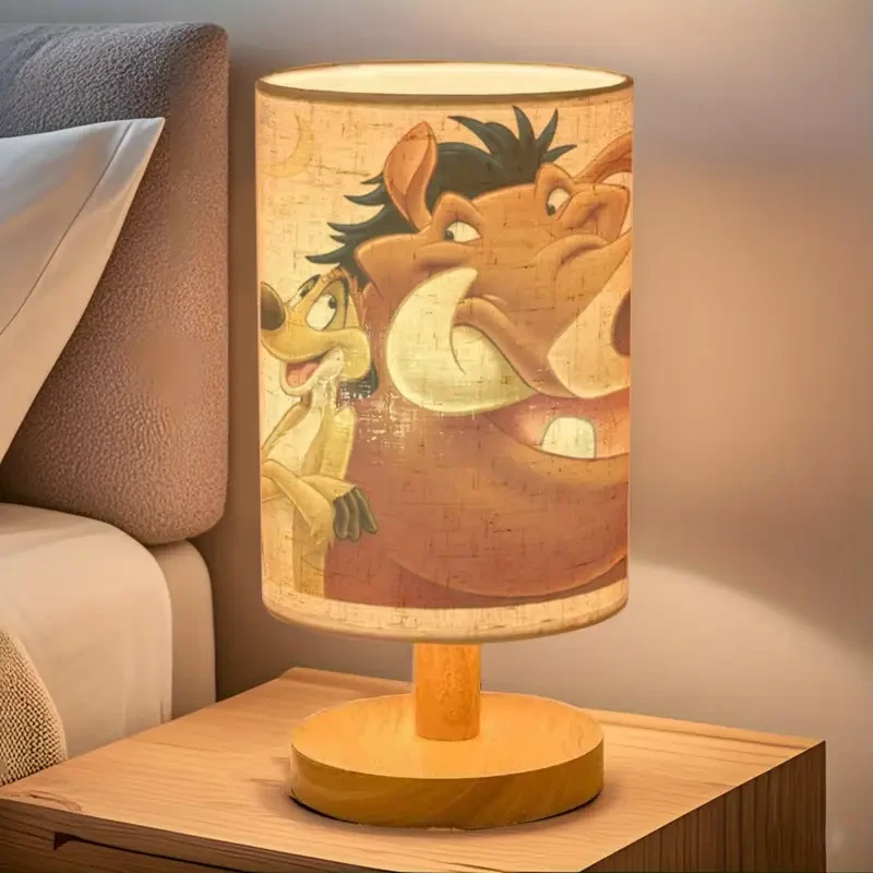Modern Cartoon Character Table Lamp with USB Power & Adjustable Lighting Ideal for Bedroom, Living Room, and Gift Giving