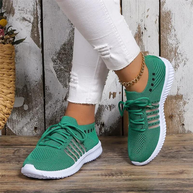 Casual Lace-up Mesh Sneakers Walking Running Shoes