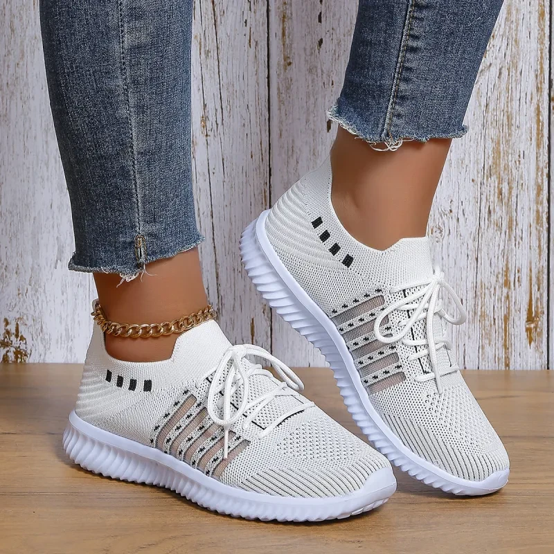 Casual Lace-up Mesh Sneakers Walking Running Shoes