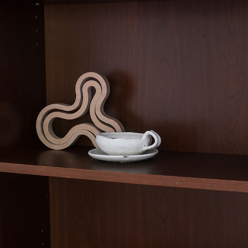 Niceone Nordic Solid Wood Decorative Ornaments Pot Cushion Art Designer Home Kitchen Placemat Anti-Scald Heat Insulation